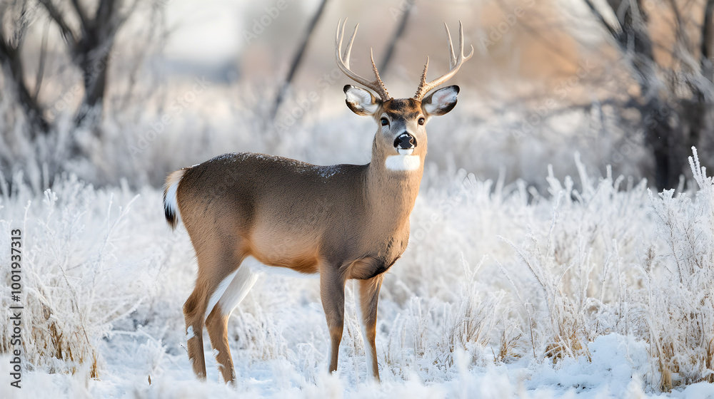 Obraz premium deer in the snow