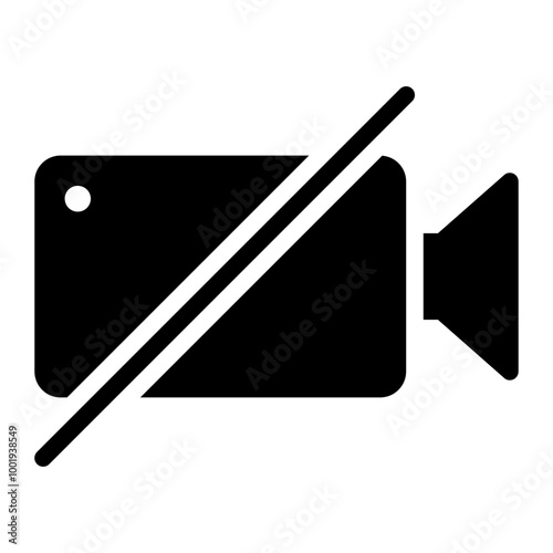 video off glyph icon