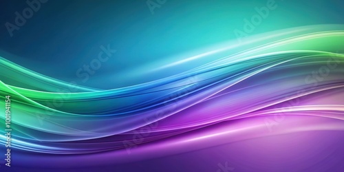Abstract background with smooth lines in blue, purple, and green colors, abstract, background, smooth, lines, blue, purple, green