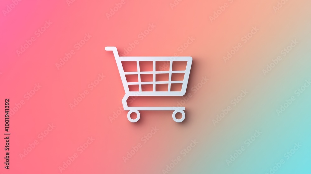 flat design shopping cart icon flat design shopping cart icon