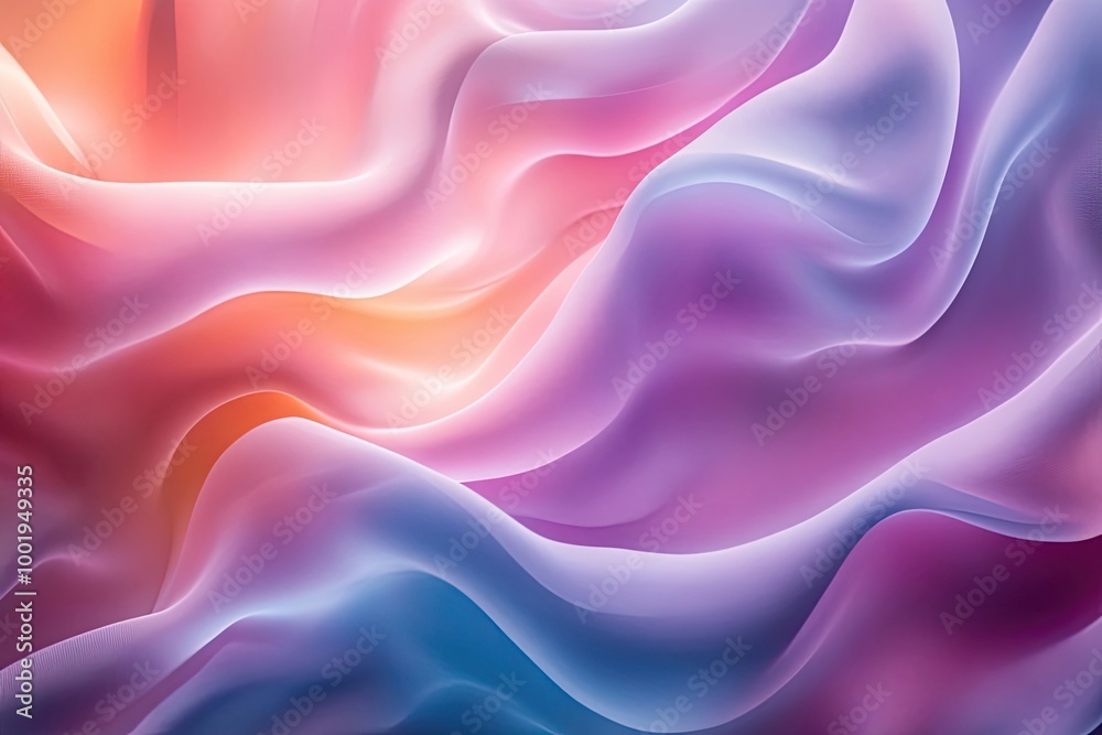 Fototapeta premium Abstract Gradient Waves of Pink, Purple, and Blue