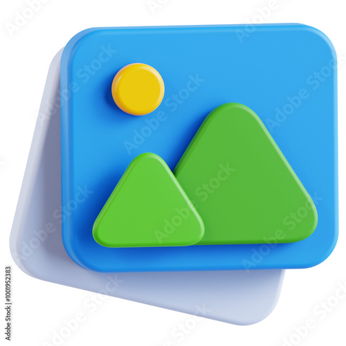 Fotografija gallery in 3d render for graphic asset web presentation or other