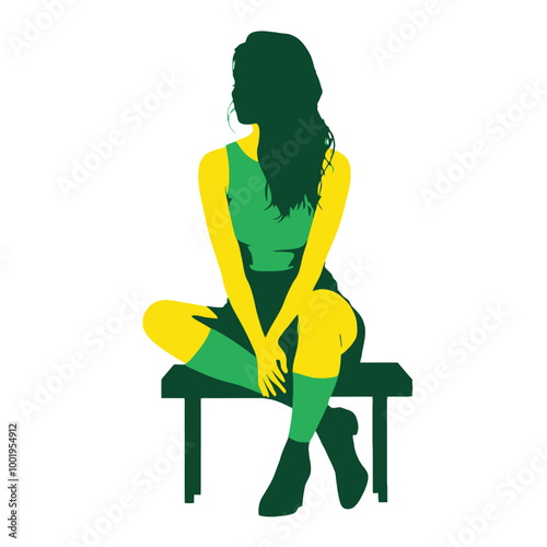 A female in depression and loneliness , anxiety, mantel health, breakup concepts, PNG