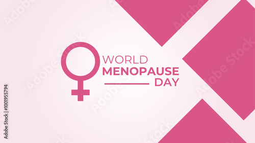 World Menopause Day is observed every year on the 18th October. suit for banner, cover, card, web, social media post, header, advertisement, greeting card, poster with background. Vector illustration