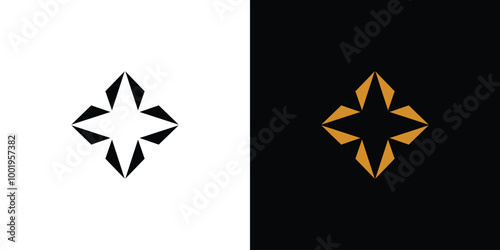 Modern and elegant star logo design