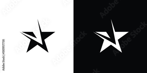 Modern and unique star logo design 2