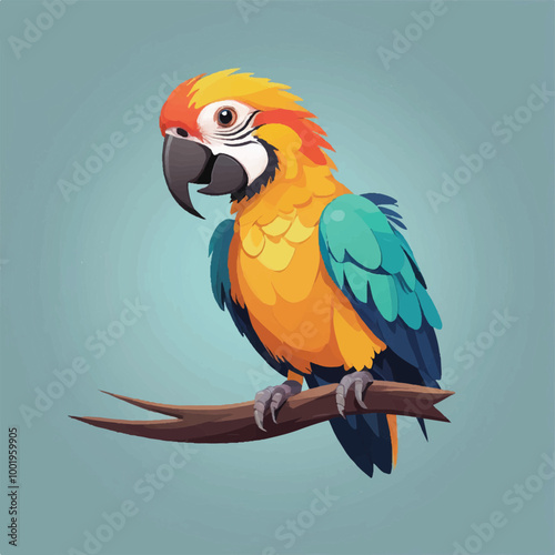 parrot on a branch