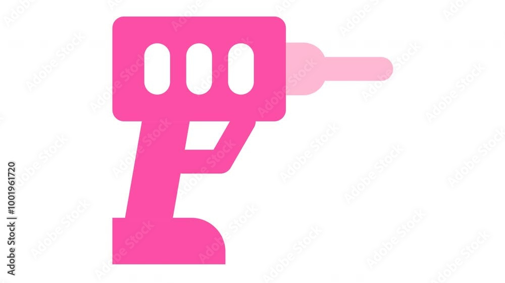 Pink drill tool with white holes, suitable for construction, DIY, tools, workshop, home improvement, and renovationrelated concepts on genderneutral design. Pink drill tool with white holes, suitable for construction, DIY, tools, workshop, home improvement, and renovationrelated concepts on genderneutral design.