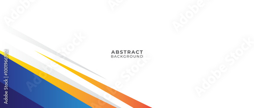 Colorful Abstract Geometric Background with Blue and Orange Accents