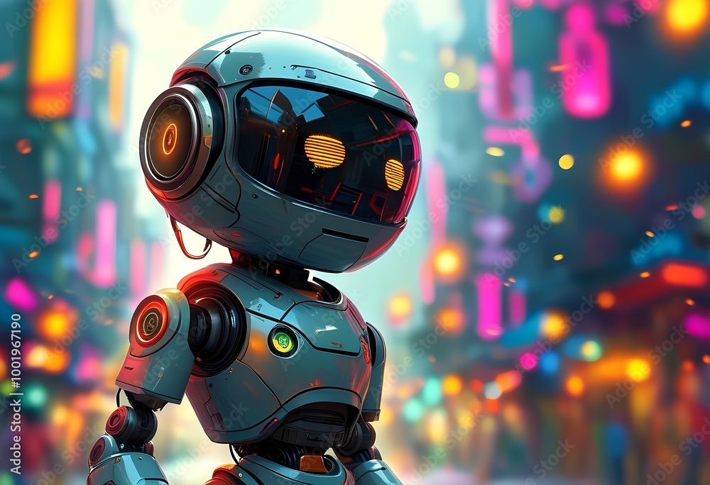 Fototapeta premium robot virtual pet
