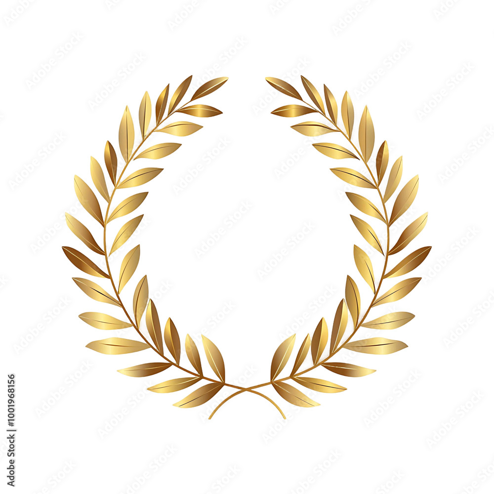 Golden Wreath Icon for Winner Cards Golden Wreath Icon for Winner Cards