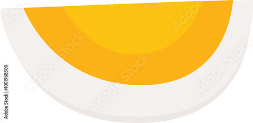 Slice boiled egg