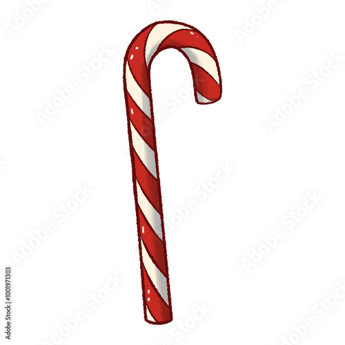 Illustration of red and white winter candy pattern on transparent background. Wallpaper, background, wrapper, fabric