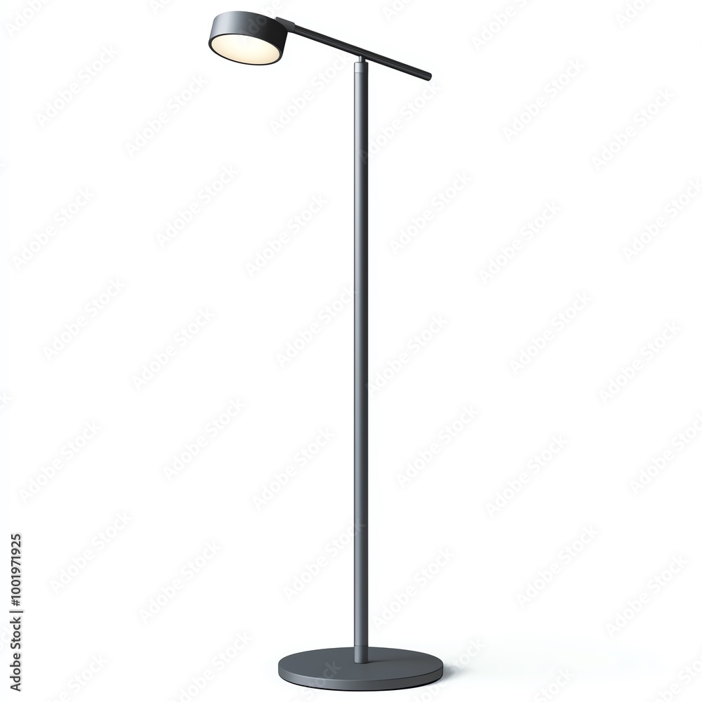 Modern floor lamp with sleek design, perfect for contemporary interior decoration, isolated on white background. Modern floor lamp with sleek design, perfect for contemporary interior decoration, isolated on white background.