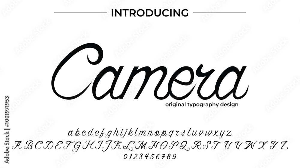 Camera Font Stylish brush painted an uppercase vector letters, alphabet, typeface Camera Font Stylish brush painted an uppercase vector letters, alphabet, typeface