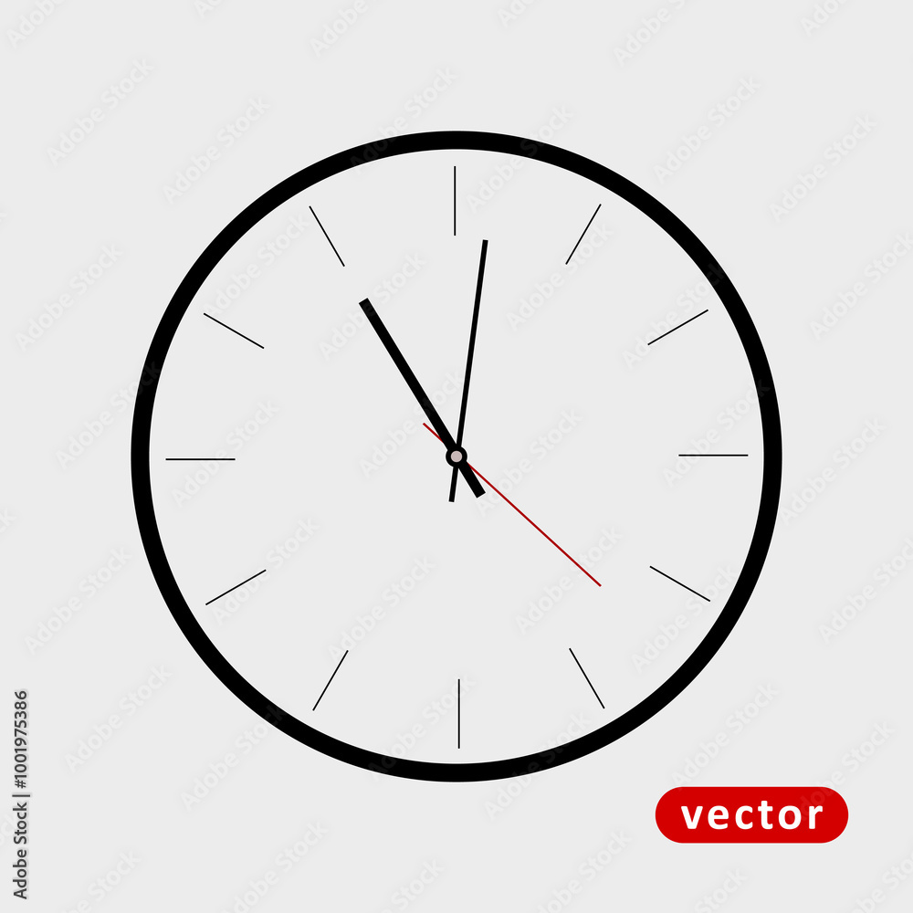 Simple Clock Element Icon Simple Clock Element Icon