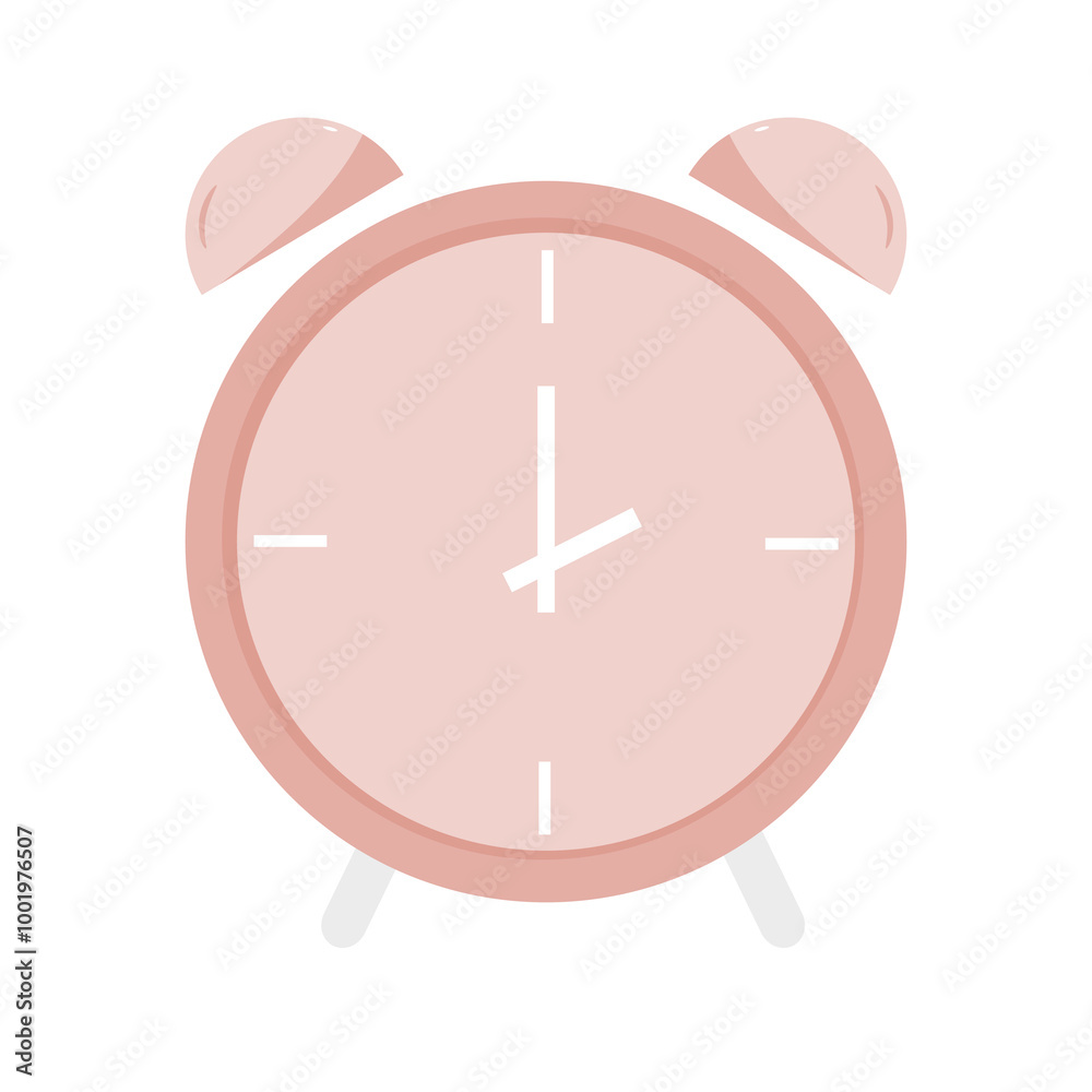 Simple and cute alarm with pastel color Simple and cute alarm with pastel color