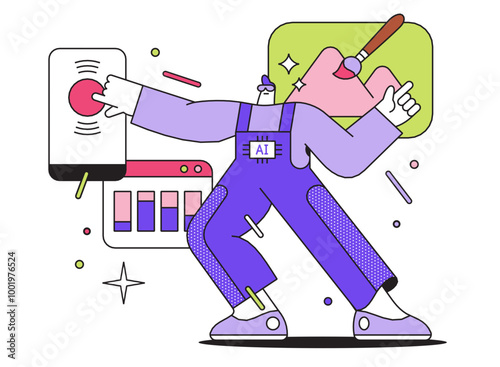 Artificial Intelligence powers sound, data analysis and image neural network