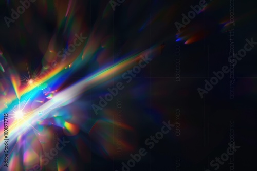 Abstract rainbow light
