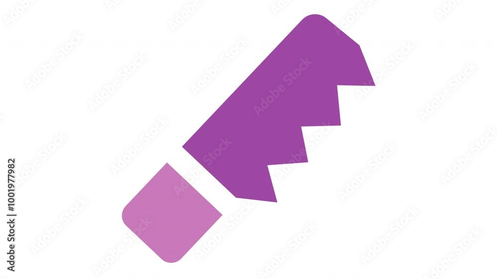 Purple saw with serrated edge and square handle is a versatile tool for woodworking, carpentry, and DIY home improvement projects. Purple saw with serrated edge and square handle is a versatile tool for woodworking, carpentry, and DIY home improvement projects.