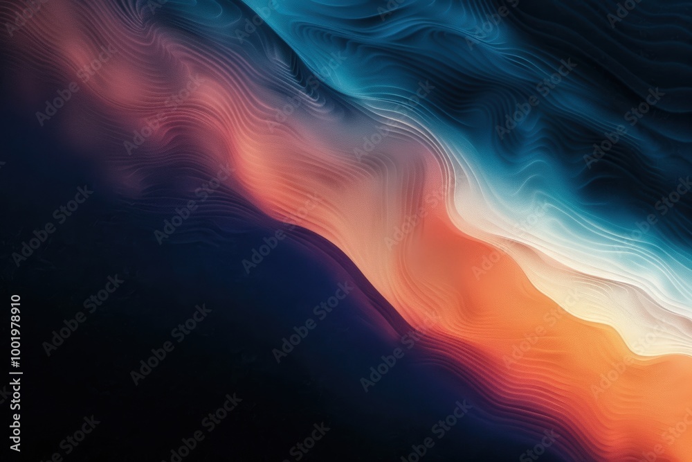 Abstract blue and orange waves Abstract blue and orange waves