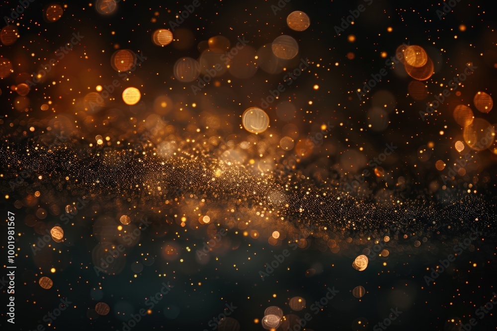 Fototapeta premium Sparkling golden lights