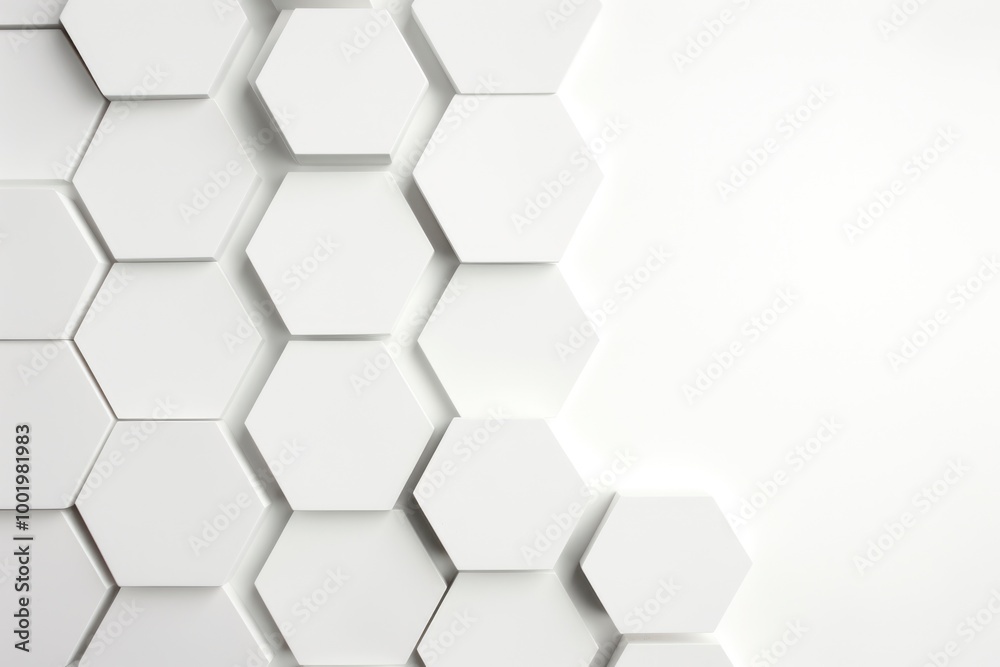 Fototapeta premium Futuristic geometric organic pattern background wallpaper with copy space