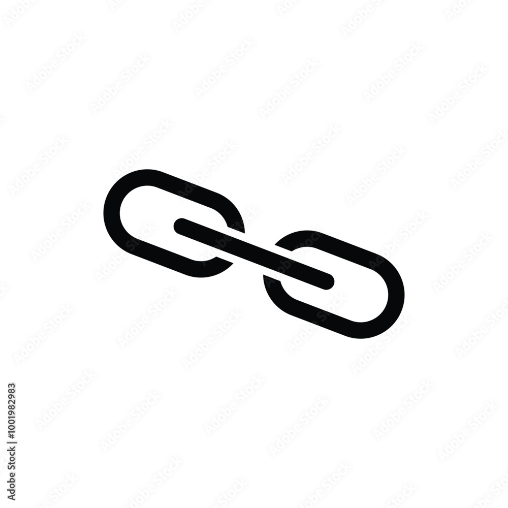Chain icon logo design template isolated illustration Chain icon logo design template isolated illustration