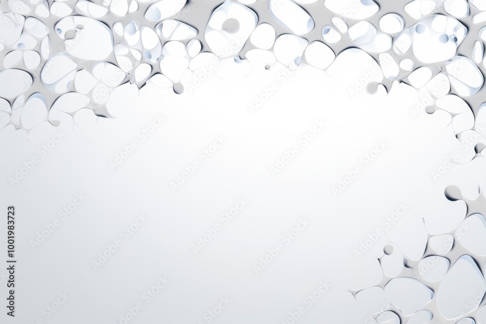 Obraz premium Futuristic geometric organic pattern background wallpaper with copy space