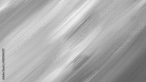 Black and white paint texture background. Grey painting brush strokes backdrop. Abstract grunge artwork motion.