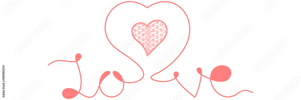 Design heart and symbol illustration of Valentine days Design heart and symbol illustration of Valentine days