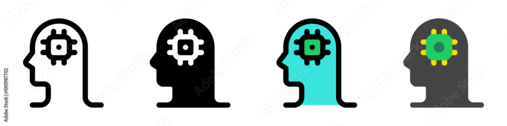 Editable artificial brain vector icon. AI technology, artificial intelligence, computer. Part of a big icon set family. Perfect for web and app interfaces, presentations, infographics, etc Editable artificial brain vector icon. AI technology, artificial intelligence, computer. Part of a big icon set family. Perfect for web and app interfaces, presentations, infographics, etc