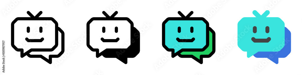 Editable chat bot, smart assistant vector icon. AI technology, artificial intelligence, computer. Part of a big icon set family. Perfect for web and app interfaces, presentations, infographics, etc Editable chat bot, smart assistant vector icon. AI technology, artificial intelligence, computer. Part of a big icon set family. Perfect for web and app interfaces, presentations, infographics, etc