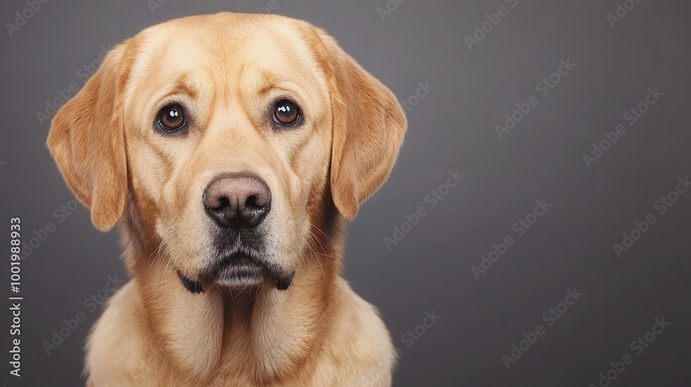 Golden Retriever Dog Portrait Closeup Pet Photography Studio Shoot Canine Golden Retriever Dog Portrait Closeup Pet Photography Studio Shoot Canine