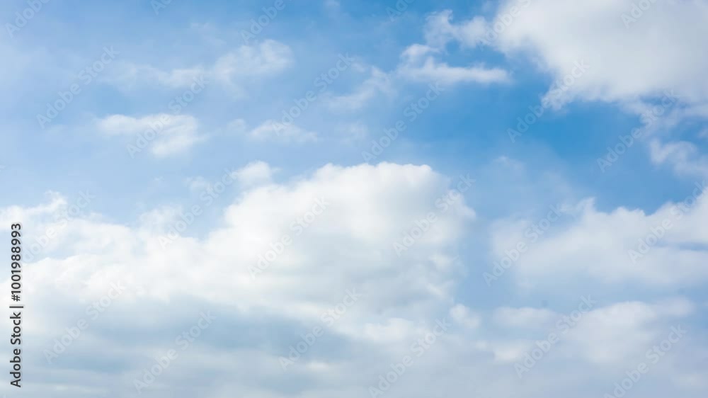 Natural Sky Blue Sky White Clouds 4K Time-lapse Natural Sky Blue Sky White Clouds 4K Time-lapse