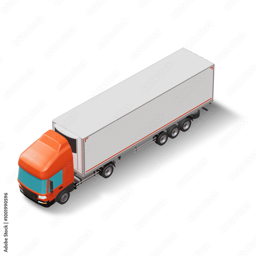 3D Isometric Cargo Truck with White Semi-Trailer Van Vector Illustration Modern Red Cabine Intercity Delivery Vehicle 4x2 Design Logistics Transport Presentation Social Media Video Promo Front Left
3D Isometric Cargo Truck with White Semi-Trailer Van Vector Illustration Modern Red Cabine Intercity Delivery Vehicle 4x2 Design Logistics Transport Presentation Social Media Video Promo Front Left