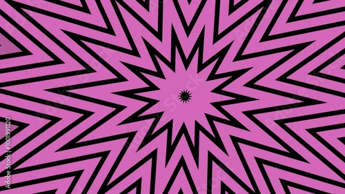 Hot pink gradient background with black starshaped lines. Suitable for backgrounds, wallpapers, social media posts, party invitations, and femininethemed designs. photo