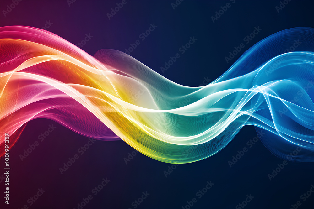 Abstract rainbow colors wave background Abstract rainbow colors wave background