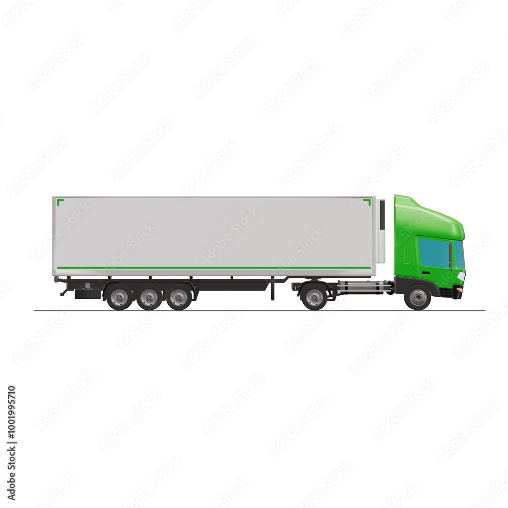3D Isometric Cargo Truck with White Semi-Trailer Van Vector Illustration Modern Green Cabine Intercity Delivery Vehicle 4x2 Design Logistics Transport Presentation Social Media Video Promo Right
3D Isometric Cargo Truck with White Semi-Trailer Van Vector Illustration Modern Green Cabine Intercity Delivery Vehicle 4x2 Design Logistics Transport Presentation Social Media Video Promo Right