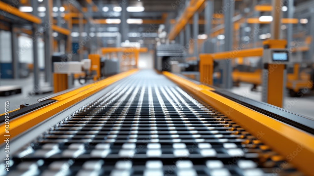 Close-up of automated sorting equipment in a warehouse, demonstrating innovation in logistics technology