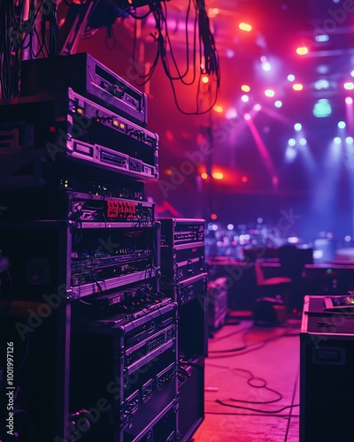 a tour of the backstage area at a music concert