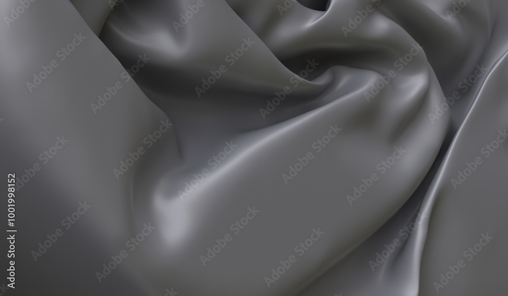 Black silk, crumpled fabric, crumpled satin fabric, abstract waves, silk wavy, silk or satin, elegant, silk veil, soft canvas background, linen, 3d rendering Black silk, crumpled fabric, crumpled satin fabric, abstract waves, silk wavy, silk or satin, elegant, silk veil, soft canvas background, linen, 3d rendering