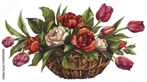 Beautiful pink rose bouquet, a symbol of love and nature's beauty