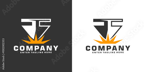 Laser Cutting logo design, laser cutting vector, vintage laser cutting