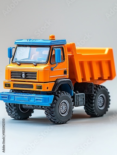 Bright Colored Toy Dump Truck with Moving Parts