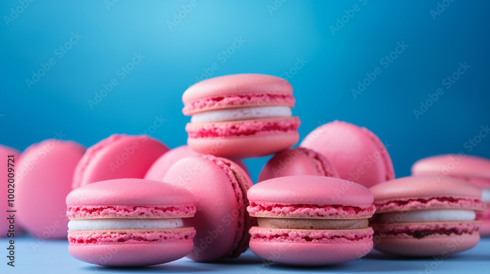 Obraz premium 粉色马卡龙