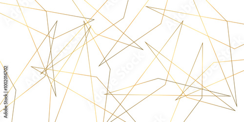 Abstract background with liens and triangles shape on white background. White and golden geometric overlapping rectangle pattern Geometric background soft shadows as patten ..White polygon textured .	