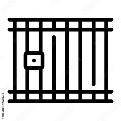 jail Line Icon