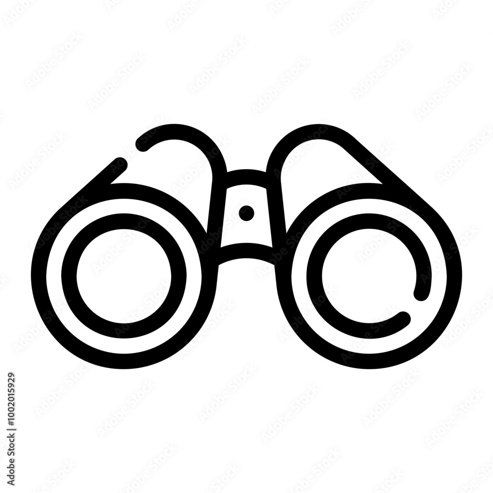 binocular Line Icon binocular Line Icon