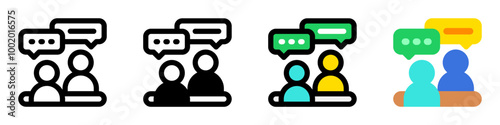 Editable job interview, consultation, consulting, service vector icon. Business, work, job, office. Part of a big icon set family. Perfect for web and app interfaces, presentations, infographics, etc